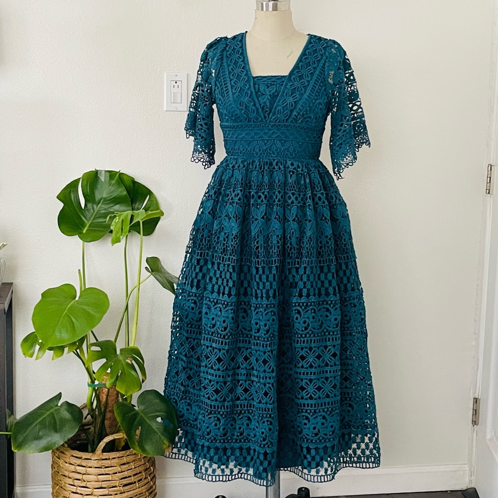 Teal Midi Dress